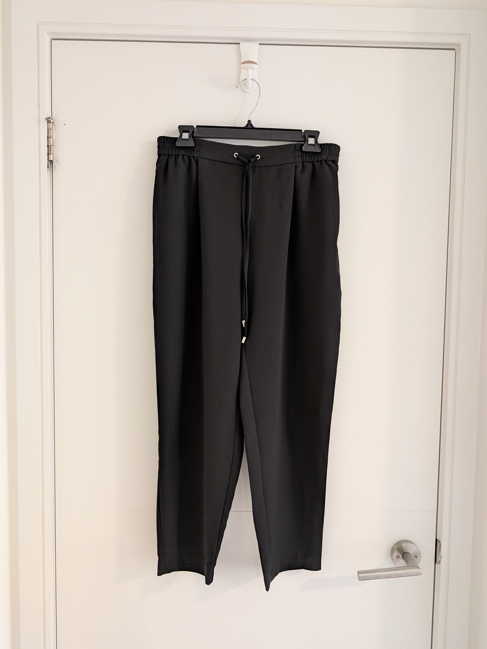 Zara Black Drawstring Trousers